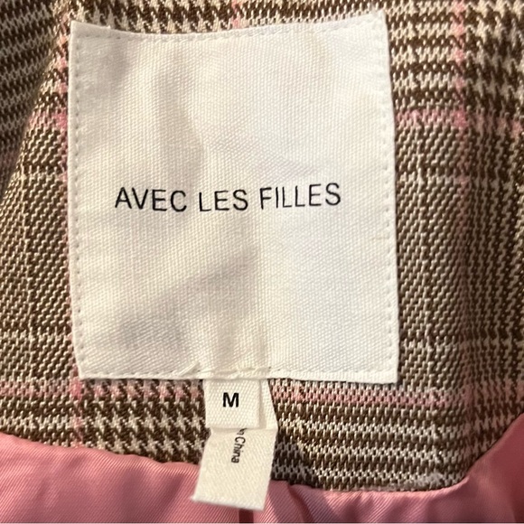 Avec Les Filles Plaid Trench Coat - Picture 6 of 13